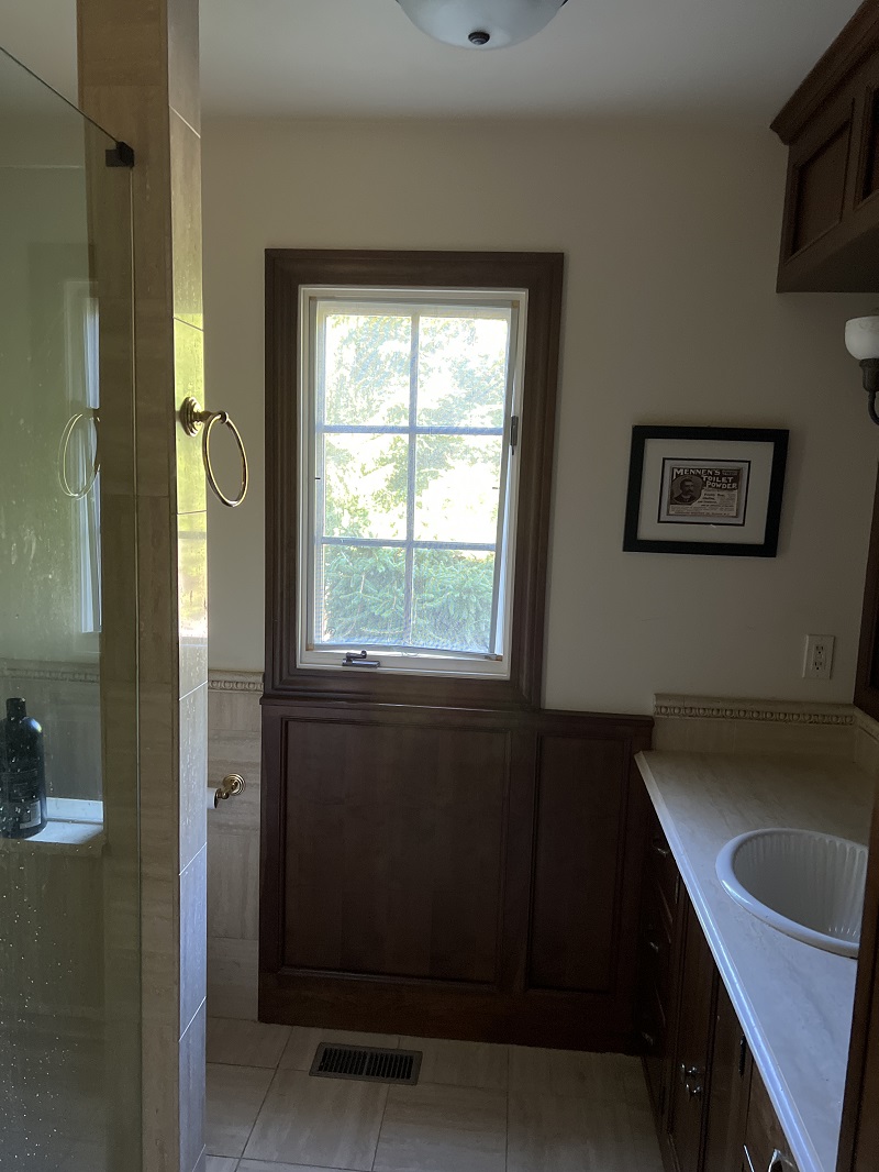 Broken casement window